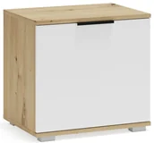 Szafki na buty - Szafka wąska na buty w kolorze dąb artisan + biały A8-E42 - miniaturka - grafika 1