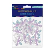 Scrapbooking - Naklejki Z Pianki Brokat Śnieżynki 12 Szt. Kspi-403 Dalprint - miniaturka - grafika 1