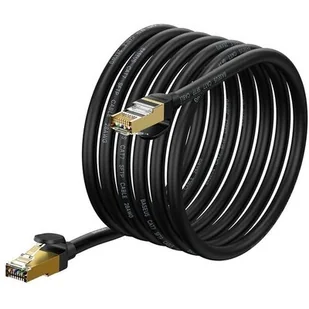 Kabel sieciowy Baseus Ethernet RJ45, 10Gb, 5m (czarny) - Kable miedziane - miniaturka - grafika 1