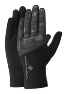 Rękawiczki sportowe męskie - RONHILL Rękawiczki do biegania AFTERLIGHT Glove czarne - miniaturka - grafika 1