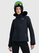 Kurtki damskie - 4F Kurtka narciarska membrana 10000 damska - czarna XS - miniaturka - grafika 1