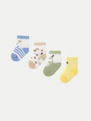 Skarpetki dla dzieci - Mayoral Zestaw 4 par wysokich skarpet dziecięcych 9862 Kolorowy - miniaturka - grafika 1