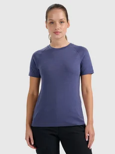 4F Koszulka trekkingowa z wełną merino damska - granatowa XS - Koszulki i topy damskie 4F Koszulka trekkingowa z wełną merino damska - granatowa XS - Koszulki i topy damskie - miniaturka - grafika 1