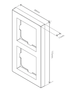 Podwójna ramka Heatit HC2 czarna matowa - Systemy inteligentnych domów - miniaturka - grafika 9
