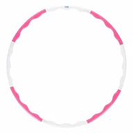 Pozostały sprzęt i akcesoria do ćwiczeń - One Fitness HHP090 PINK-WHITE HULA HOP 0,4KG 90CM - miniaturka - grafika 1