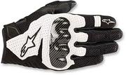 Rękawice motocyklowe - Alpinestars Smx-1 Air V2 Gloves Black White, czarny/biały, L - miniaturka - grafika 1