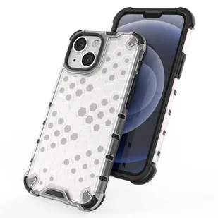 Honeycomb etui pancerny pokrowiec z żelową ramką iPhone 13 mini czarny - Etui i futerały do telefonów - miniaturka - grafika 8
