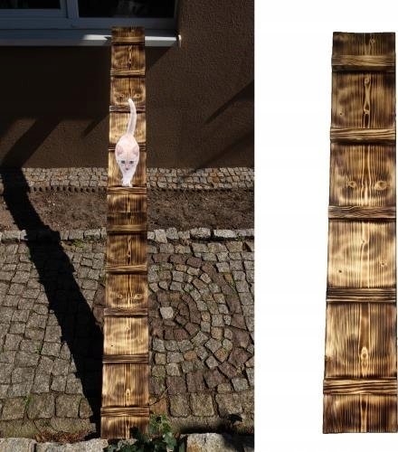 QLS DRABINKA SCHODY DLA KOTA WYCHODZĄCEGO DREWNO SCHODKI 1M