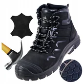 Obuwie robocze - Buty robocze męskie Trzewiki Skórzane Sportowe z Noskiem URGENT BHP Lekkie - miniaturka - grafika 1