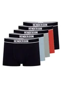 Majtki męskie - Bokserki Soon Henderson 5-pak granatowy, czerwony, błękitny, morski L - miniaturka - grafika 1