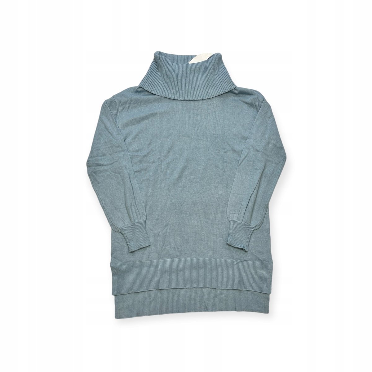 Niebieskie ponczo sweter golf damski LOFT XXS