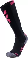 Skarpety termoaktywne - UYN Evo Race Skarpety narciarskie Kobiety, black/pink paradise EU 39/40 2020 Skarpetki narciarskie S100035-B453-39/40 - miniaturka - grafika 1
