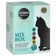 Mokra karma dla kotów - Zestaw Cosma Soup, 24 x 40 g - Zestaw mieszany II - miniaturka - grafika 1