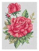 Pasmanteria - Kanwa z nadrukiem róże (2020) - miniaturka - grafika 1