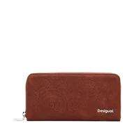 Portfele - Duży Portfel Damski Desigual 25SAYP03 Brązowy - miniaturka - grafika 1
