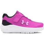 Buty dla dziewczynek - Under Armour Dziewczęce buty do biegania Ua Ginf Surge 4 Ac, Vivid Magenta Black Stellar Pink, 7 UK - miniaturka - grafika 1