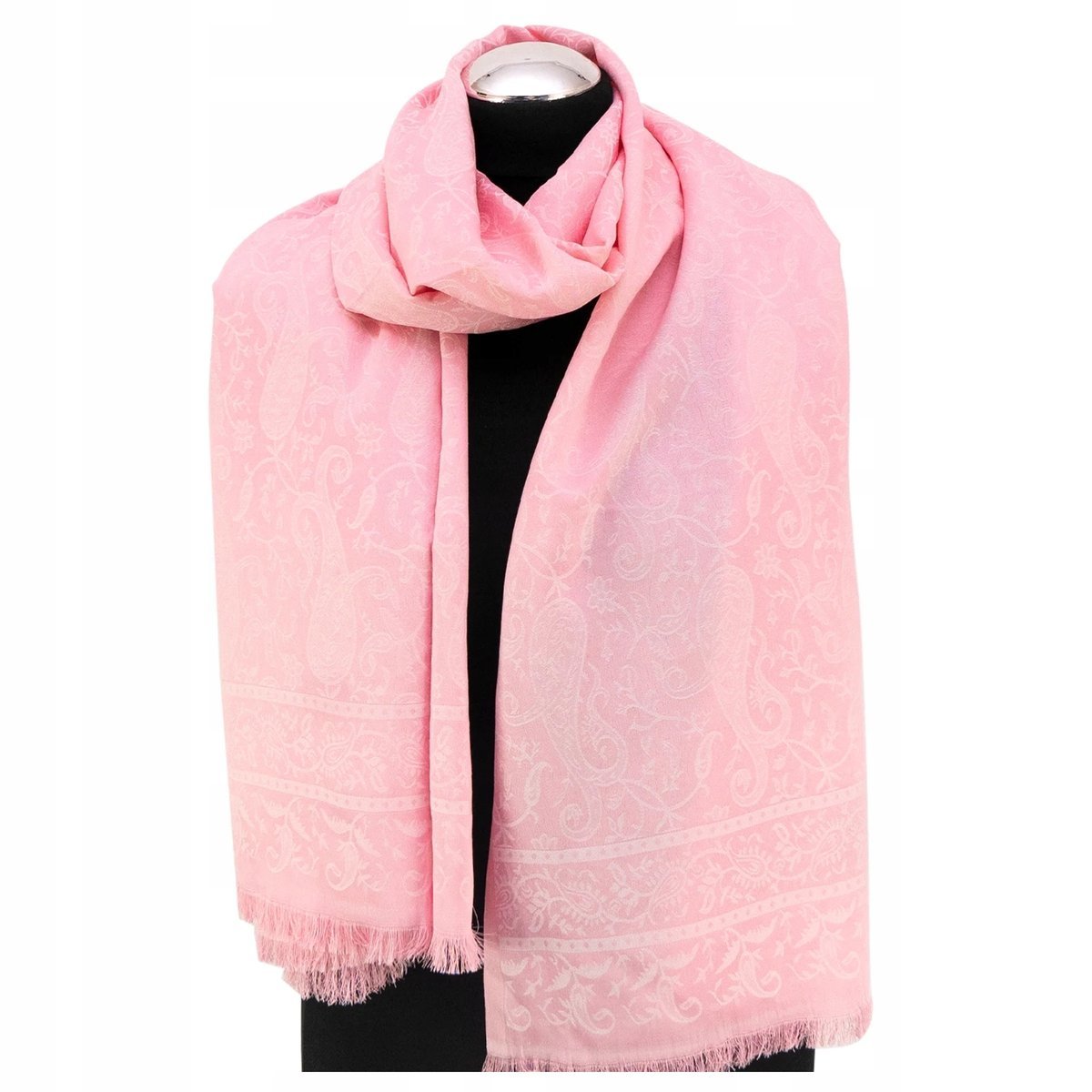 Szal Damski Chusta Turecka Róża Bosforu Ciepły Aksamitny Orientalny Wzór