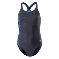 Stroje kąpielowe - Dziecięcy Strój kąpielowy ARENA G STARRY JR ONE PIECE V BACK BTS 20 003694/500 – Czarny - miniaturka - grafika 1