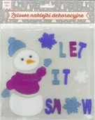 Dekoratorstwo - Jawi, naklejki żelowe, świąteczne, Let It Snow - miniaturka - grafika 1