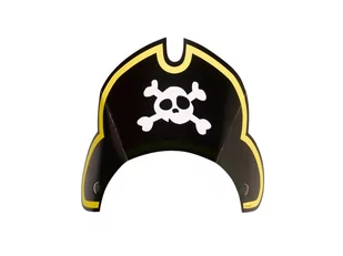 Amscan Czapka pirata 8 szt 9902129 - Gadżety dla niej i dla niego - miniaturka - grafika 2
