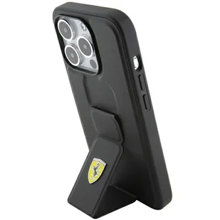 Ferrari FEHCP15SGSPSIK iPhone 15 / 14 / 13 6.1" czarny/black hardcase Grip Stand Metal Logo - Etui i futerały do telefonów - miniaturka - grafika 14