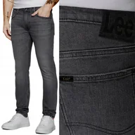 Spodnie męskie - Lee LUKE SLIM TAPERED Grey Used RURKI WŁOSKI DENIM SZARY DżINS W30 L32 - miniaturka - grafika 1