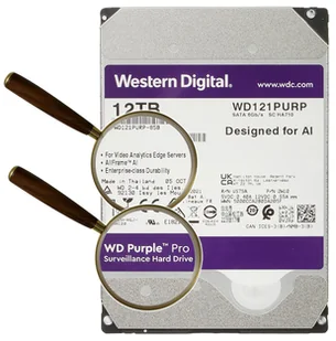 DYSK DO REJESTRATORA HDD-WD121PURP 12TB 24/7 WESTERN DIGITAL - Dyski HDD - miniaturka - grafika 1