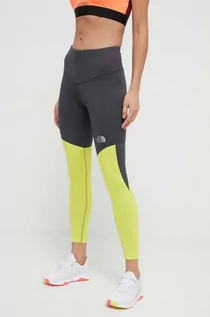 Legginsy - The North Face legginsy sportowe damskie kolor szary wzorzyste - grafika 1