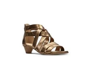 Mena Silk [bronze metallic] - rozmiar 40 - Półbuty damskie - miniaturka - grafika 1