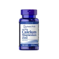 Witaminy i minerały dla sportowców - Calcium Magnesium Zinc - 100vcaplets - miniaturka - grafika 1