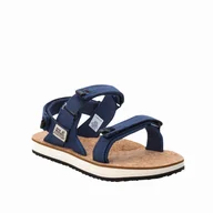 Sandały damskie - Sandały damskie Jack Wolfskin ECOSTRIDE 2 SANDAL W blue / cork - 37 - miniaturka - grafika 1