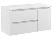 Szafki łazienkowe - Szafka Wisząca Z Blatem ETH 90 cm D Lewa - Biały Mat - miniaturka - grafika 1