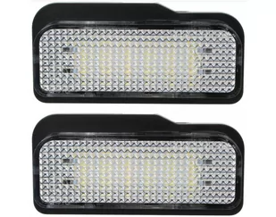 ZESTAW LAMPEK LED DO TABLICY REJESTRACYJNEJ, AUTOTUNE, DO MERCEDES W203 CLASA C KOMBI, MERCEDES W211 CLASA E SEDAN KOMBI, MERCEDES W219 CLS, MERCEDE.. - Lampy tylne - miniaturka - grafika 1