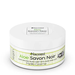 Nacomi Mydło Czarne Savon Noir Aloe 125g - Mydła - miniaturka - grafika 4