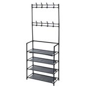 Meble modułowe i akcesoria - Storage solutions Wieszak na ubrania z 4 półkami, 60x26x155 cm - miniaturka - grafika 1