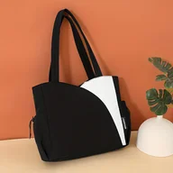 Torebki damskie - TEMU Torba Tote w Kolorach Makaronów, Styl Świeży, Torba na Jedno Ramię, Dziewczęca, Uniwersalna do Dojazdów i Zakupów, Torba Damska - miniaturka - grafika 1