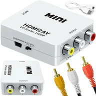Kable komputerowe i do monitorów - Adapter Av Rca Do Hdmi Konwerter Cinch 1080P Kabel - miniaturka - grafika 1