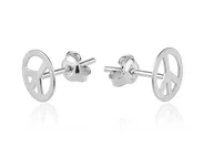 Kolczyki - Srebrne kolczyki Pacyfka - miniaturka - grafika 1