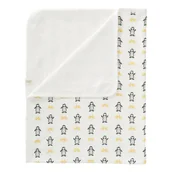 Koce i narzuty dla dzieci - FRESK Fresk Kocyk z bawełny organicznej 80 x 100 cm Pingwin - miniaturka - grafika 1