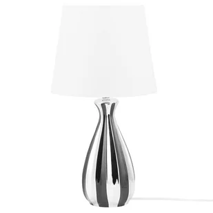 Beliani Lampa stołowa srebrna 52 cm VARDJA - Lampy stojące - miniaturka - grafika 1