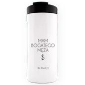 Kubki termiczne - Kubek termiczny Dr.Bacty Notus 360 ml - Mam bogatego męża - biały - miniaturka - grafika 1