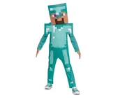 Stroje karnawałowe - Strój Przebranie Kostium Steve Diamond Minecraft licencja rozm.XS (3-4 lat) - miniaturka - grafika 1