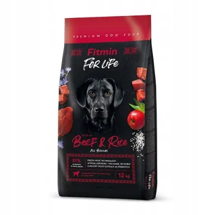 FITMIN dog For Life Beef &amp; Rice 12kg - Sucha karma dla psów - miniaturka - grafika 2