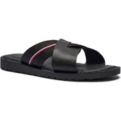 Klapki i japonki męskie - Tommy Hilfiger Skórzane klapki CRISS - miniaturka - grafika 1