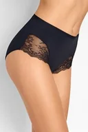 Majtki damskie - Figi damskie z bawełny organicznej i włókna bambusowego wysoki stan czarne Julia Marilyn - miniaturka - grafika 1