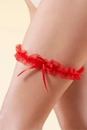 Podwiązka czerwonaPW-02 Odessa o zmierzchu Plus size - Akcesoria do bielizny - miniaturka - grafika 1