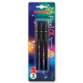 Długopisy - PENMATE Długopis Flexi Alpha czarny 3szt PENMATE - miniaturka - grafika 1