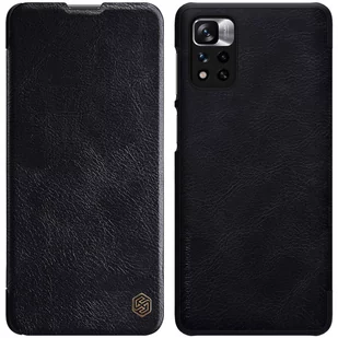 Nillkin Qin Case etui do Xiaomi Redmi Note 11 Pro+ (China) / Redmi Note 11 Pro (China) osłona na aparat kabura pokrowiec obudowa z klapką czarny - Etui i futerały do telefonów - miniaturka - grafika 1