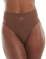 Majtki damskie - Adidas Sports Underwear Damskie Stringi, Mokka, XL - miniaturka - grafika 1