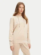 Bluzy damskie - Guess Bluza V4RQ25 K0232 Beżowy Regular Fit - miniaturka - grafika 1